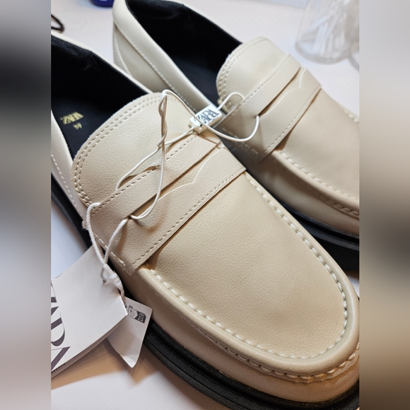 NWT Zara Loafers size 39/US 8 - Picture 3 of 5